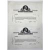 Image 1 : PA. Curtis Publishing Co., ND (191924) Uncut Progress Proof Stock Certificate Pair.