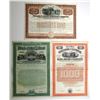 Image 1 : Illinois. Illinois Central Railroad Co., 1892 to 1902. Specimen Bond Trio