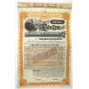 Image 1 : IN. Lake Erie and Western Railroad Co., 1891, Specimen 5% Gold Coupon Bond.
