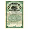 Image 1 : MA. Naumkeag Street Railway Co., 1890, Specimen Gold Coupon Bond.