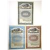 Image 1 : MA. Springfield Street Railway Co., 1920, Series D, Specimen Gold Coupon Bond Trio.