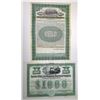 Image 1 : New York, 1889 and 1924, Specimen Railroad Bond Pair.