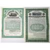 Image 1 : New York, Upstate New York Railroad Bonds, 1900 and 1913, Specimen Gold Coupon Bond Pair.