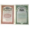 Image 1 : NY. Buffalo, New York 1904 & 1908, Specimen Gold Coupon Bond Pair.
