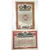 Image 1 : NY. Erie Railroad Co., 1901, Specimen (Coupon and Registered) Gold Bond Pair.