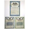 Image 1 : NY. Lake Erie and Western Railroad, Equipment Trust Bonds, 1917 to 1919, Specimen Coupon Bond Trio.