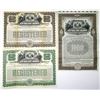 Image 1 : NY. New York State Railways, 1912, Specimen (Registered and Coupon) 4 1/2% Gold Bond Trio.