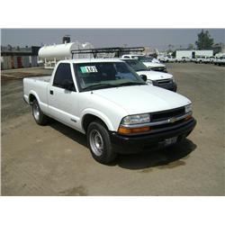 2001 CHEVROLET S-10 PICKUP, s/n: 1GCCS14511K107549