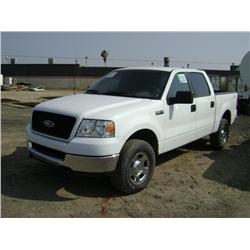 2005 FORD F150 XLT  4X4 SUPER CREW PICKUP, s/n: 1FTPW145X5KD80503