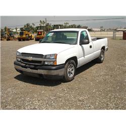 2005 CHEVROLET SILVERADO 1500 PICKUP, s/n: 1GCEC14X15Z330226