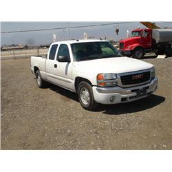 2004 GMC SIERRA SLE EXTENDED CAB PICKUP, s/n: 2GTEC19T141202789