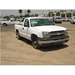2004 CHEVROLET SILVERADO 1500 PICKUP, s/n: 1GCEC14X14Z294245