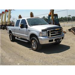 2006 FORD F350 LARIAT  4X4 CREW CAB PICKUP, s/n: 1F7WW31P06EB87628