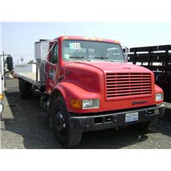 1999 INTERNATIONAL 4700 S/A  FLATBED TRUCK, s/n: 1HTSCABM7XH623183