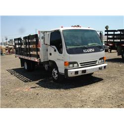2004 ISUZU NPR S/A STAKE BED TRUCK, s/n: JALB4B14X47010749