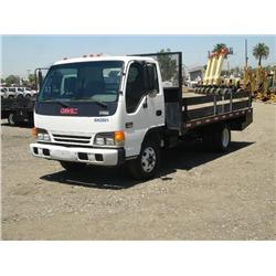 2004 GMC W4500 S/A STAKE BED TRUCK, s/n: J8DC4B14347010791