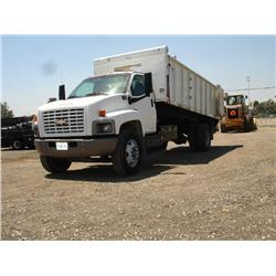 2005 CHEVROLET C7500 S/A FLATBED DUMP TRUCK, s/n: 1GBM7C1C55F502762