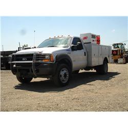 2005 FORD F550 XL S/A SERVICE TRUCK, s/n: 1FDAF56P85EB64123