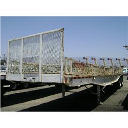 1980 FRUEHAUF 40ft T/A FLATBED TRAILER, s/n: 691060104A7