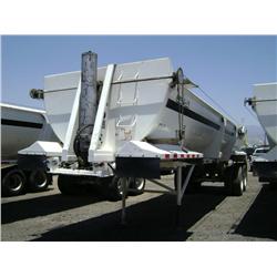 1999 RANCO ED26-34 T/A FRAMELESS ROUND BOTTOM END DUMP TRAILER, s/n: 1R9ESB508XL008114