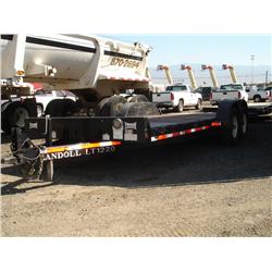 2002 LANDOLL LT1220 T/A 12 TON EQUIPMENT TRAILER, s/n: 1LHT12DT121012325