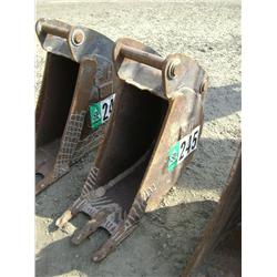 CATERPILLAR 12in BACKHOE BUCKET, s/n: N/A