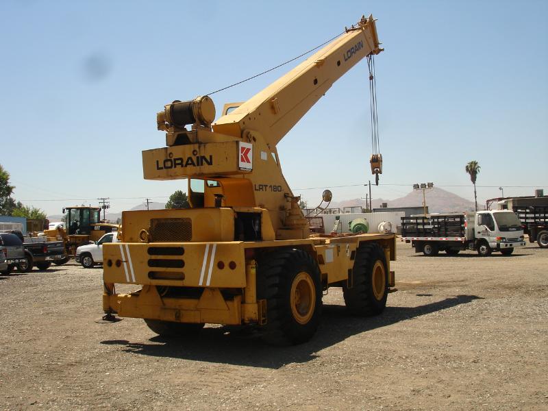 LORAIN LRT 180 18 TON HYDRAULIC ROUGH TERRAIN CRANE, s/n 61121