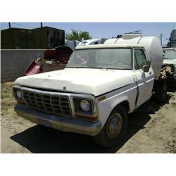 1978 FORD F250 S/A STEAM CLEANER TRUCK, s/n: F25SRCA9950