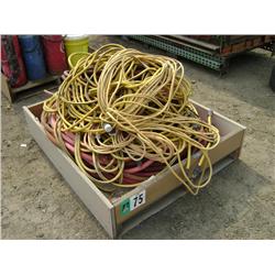 QTY OF AIR HOSE & ELECTRICAL CORD