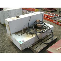 75 GALLON L-SHAPE PICKUP FUEL TANK W/ELECTRIC PUMP