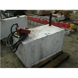 100 GALLON SQUARE SHAPE PICKUP FUEL TANK W/ELECTRIC PUMP