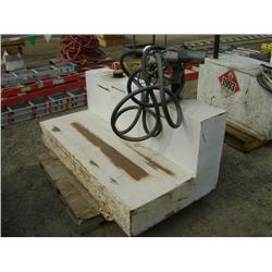 75 GALLON L-SHAPE PICKUP FUEL TANK W/ELECTRIC PUMP