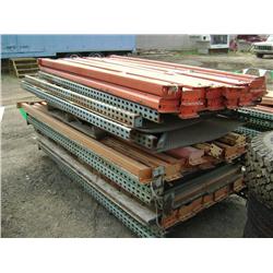 QTY OF METAL PALLET RACKING