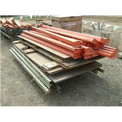 QTY OF METAL PALLET RACKING