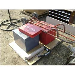BOLT BINS & 2 WHEEL DOLLY
