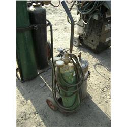 TORCH SET WITH BOTTLE & CART