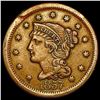 Image 1 : 1857 Braided Hair Large Cent CLOSELY UNCIRCULATED