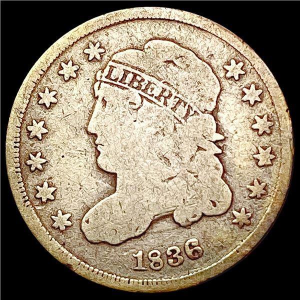 1836 Capped Bust Half Dime NICELY CIRCULATED