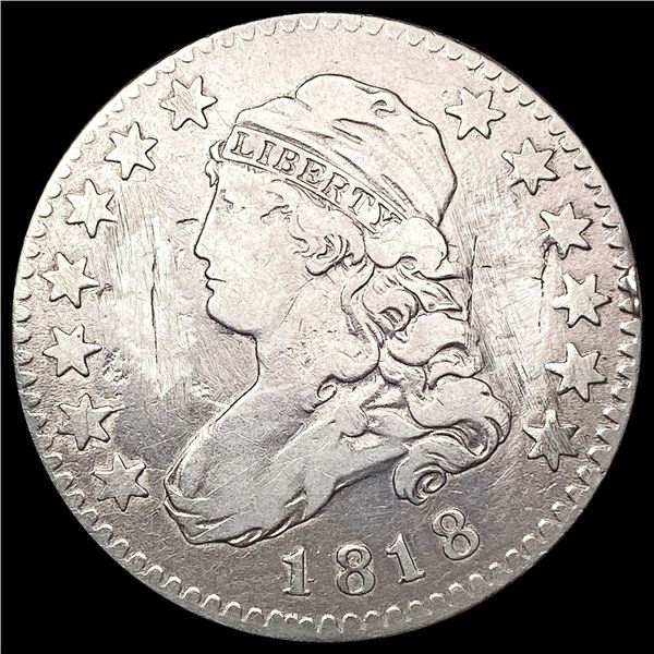 1818 Capped Bust Quarter NICELY CIRCULATED