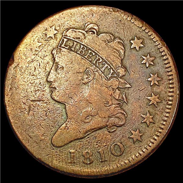 1810 Classic Head Large Cent LIGHTLY CIRCULATED