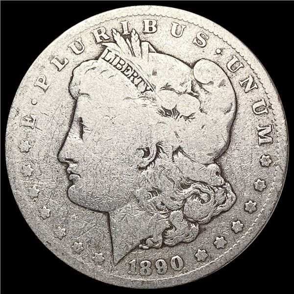 1890-CC Morgan Silver Dollar LIGHTLY CIRCULATED