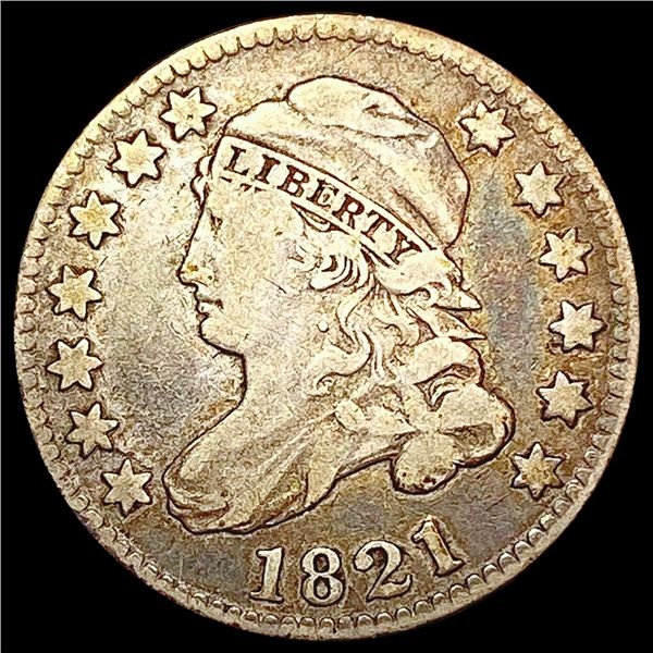 1821 Capped Bust Dime NICELY CIRCULATED