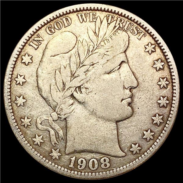 1908-O Barber Half Dollar LIGHTLY CIRCULATED