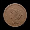 1850 Braided Hair Half Cent LIGHTLY CIRCULATED