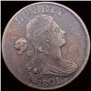 Image 1 : 1801 Draped Bust Large Cent NEARLY UNCIRCULATED