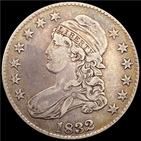 1832 Silver Half Dollar (Capped Bust) LIGHTLY CIRCULATED