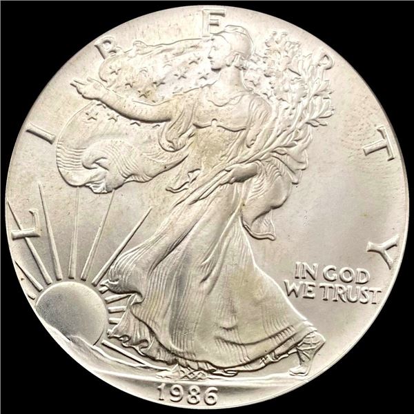 1986 1 oz Silver American Eagle $1 SUPERB GEM BU