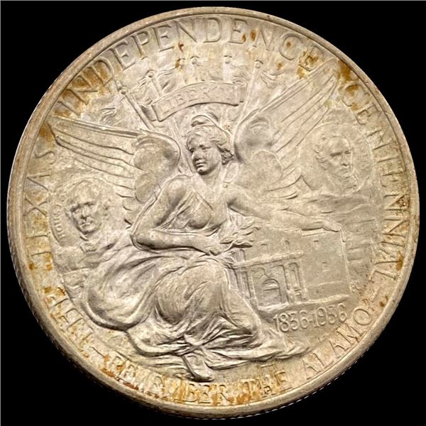 1934 Silver Texas Independence Centennial Half Dollar GEM BU