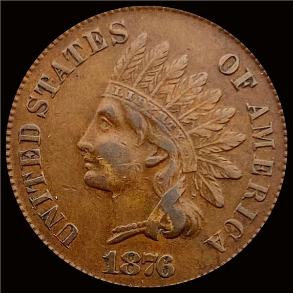 1876 Indian Head Cent LIGHTLY CIRCULATED