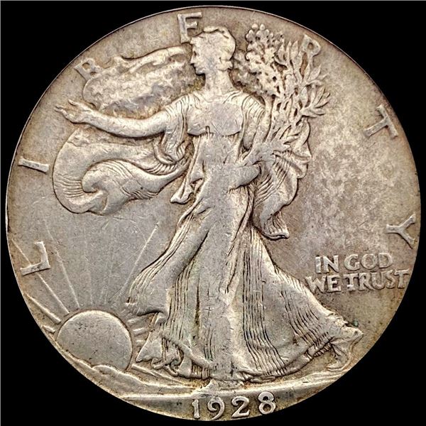 1928-S Silver Half Dollar Walking Liberty CLOSELY UNCIRCULATED